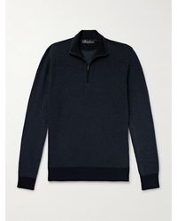 Loro Piana - Roadster Striped Cashmere Half-Zip Sweater - Lyst