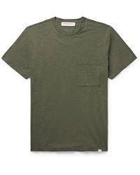Orlebar Brown - Ob Classic Slim-fit Garment-dyed Slub Cotton-jersey T-shirt - Lyst