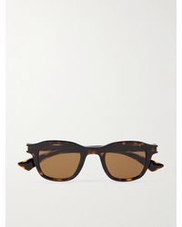 Saint Laurent - Panthos Round-Frame Acetate Sunglasses - Lyst