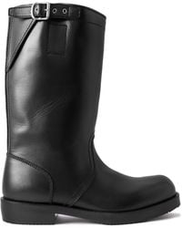 Dries Van Noten - Buckled Leather Boots - Lyst