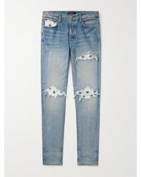 Amiri - Micro Starbust Mx1 Skinny-Fit Distressed Jeans - Lyst