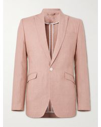 Favourbrook - Sidmouth Ebury Slim-Fit Herringbone Linen Suit Jacket - Lyst