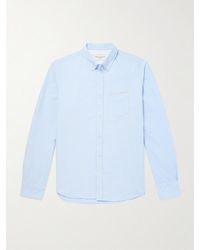 Officine Generale - Slim-Fit Cotton Oxford Shirt - Lyst