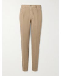 Incotex - Venezia 1951 gerade geschnittene Hose aus Stretch-Baumwolle mit Falten - Lyst