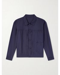Kaptain Sunshine - Cotton And Silk-blend Denim Jacket - Lyst