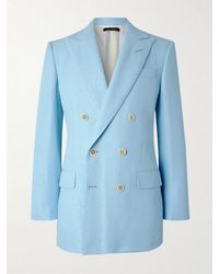 Tom Ford - Double-breasted Sequinned Wool-blend Suit Jacket - Lyst