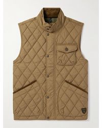 Polo Ralph Lauren - Beaton wattierte Steppweste aus recyceltem Shell mit Cordbesatz - Lyst