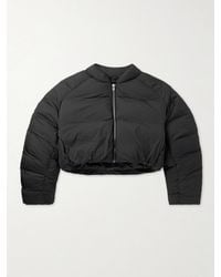 Entire studios - Pillow Cropped Quilted Shell Down Bomber Jacket - Lyst