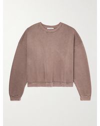 Acne Studios - Garment-dyed Cotton-jersey Sweatshirt - Lyst