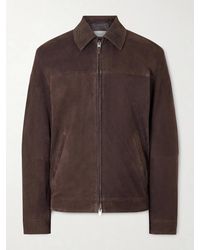 Canali - Woven Suede Jacket - Lyst