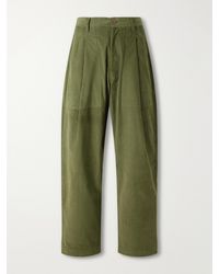 Kardo - Yuki Straight-Leg Cotton-Corduroy Trousers - Lyst