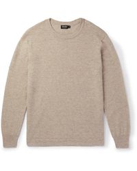 Zegna - Oasi Cashmere And Linen-blend Sweater - Lyst