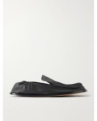 Loewe - Paula's Ibiza Flex Leather Loafers - Lyst