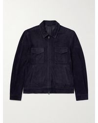 Thom Sweeney - Suede Bomber Jacket - Lyst
