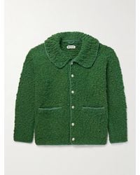 Bode - Moppet Wool-Bouclé Cardigan - Lyst