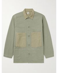 Orslow - Overshirt in cotone a spina di pesce - Lyst