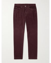 Massimo Alba - Slim-Fit Straight-Leg Cotton-Corduroy Trousers - Lyst
