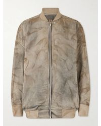 Rick Owens - Jumbo Oversized Stone-Washed Denim Bomber Jacket - Lyst