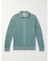 Massimo Alba - Egon Linen And Cashmere-blend Zip-up Cardigan - Lyst
