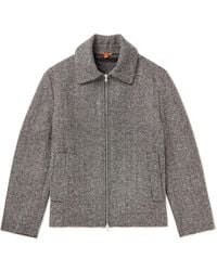 Barena - Herringbone Wool-blend Jacket - Lyst