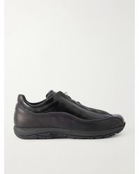 Diemme - Licata Textured-Leather Sneakers - Lyst