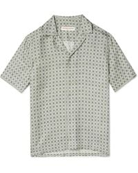 Orlebar Brown - Maitan Camp-Collar Printed Silk-Satin Shirt - Lyst
