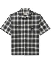 GALLERY DEPT. - Playground Logo-Appliquéd Checked Wool And Cotton-Blend Shirt - Lyst