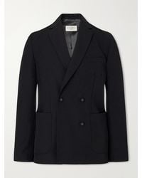 Officine Generale - Leon Double-Breasted Virgin Wool-Twill Suit Jacket - Lyst