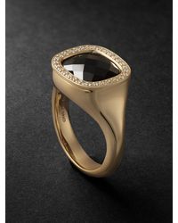 Ole Lynggaard Copenhagen Julius Engraved Gold Ring in Metallic for Men Mens Jewellery Rings 