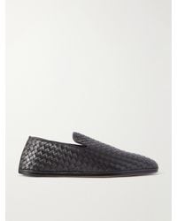 Bottega Veneta - Palazzo Intrecciato Leather Loafers - Lyst