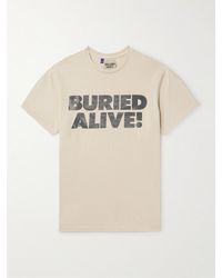 GALLERY DEPT. - Buried Alive T-Shirt aus Baumwoll-Jersey mit Print in Distressed-Optik - Lyst