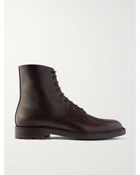 Brunello Cucinelli - Pedula Full-Grain Leather Boots - Lyst
