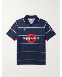 Pop Trading Co. - Striped Printed Mesh T-shirt - Lyst