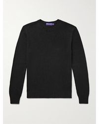 Ralph Lauren - Silk And Linen-Blend Sweater - Lyst