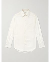 Loro Piana - André Striped Wool And Silk-blend Shirt - Lyst