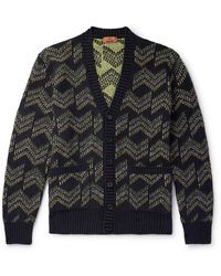 Missoni - Chevron Jacquard-knit Cardigan - Lyst