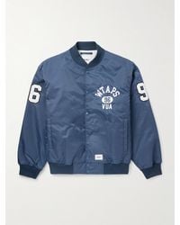 WTAPS - Team Logo-appliquéd Padded Nylon-twill Bomber Jacket - Lyst
