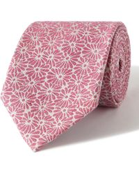 Paul Smith - 7cm Floral-jacquard Cotton And Silk-blend Tie - Lyst