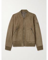 Belstaff - Giacca in camoscio Continental - Lyst