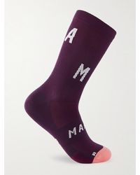 MAAP Team Stretch-knit Cycling Socks - Purple