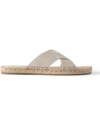 ZEGNA - Panarea Suede Sandals - Lyst