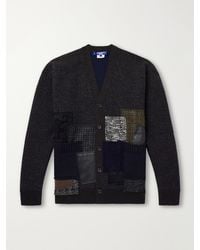 Junya Watanabe - Patchwork Wool-Blend Cardigan - Lyst