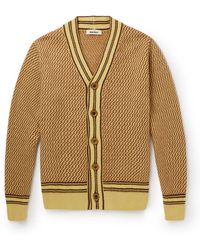 Wales Bonner - Clarinet Jacquard-knit Recycled Cashmere-blend Cardigan - Lyst