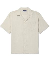 Frescobol Carioca - Angelo Camp-collar Linen Shirt - Lyst