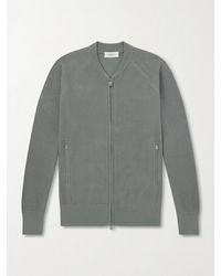 Piacenza 1733 - Slim-fit Honeycomb-knit Cotton Bomber Jacket - Lyst