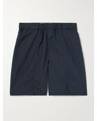 Blue Blue Japan - Gerade geschnittene Shorts aus Taft - Lyst