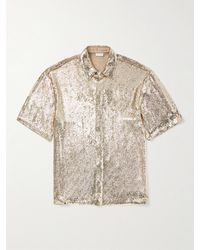 Dries Van Noten - Oversized-Hemd aus Crêpe mit Pailletten - Lyst