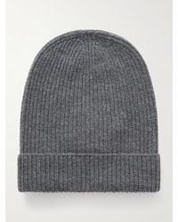 The Elder Statesman - Statesman Ribbed Cashmere Beanie - Lyst