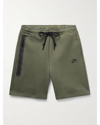 Nike - Gerade geschnittene Shorts aus "Tech Fleece"-Material aus einer Baumwollmischung mit Kordelzugbund - Lyst
