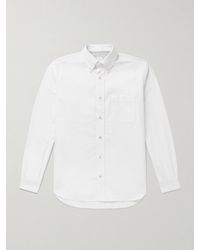 Eleventy - Button-Down Collar Cotton Oxford Shirt - Lyst